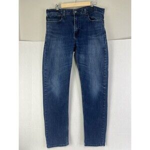 Levis 502 Performance Jeans 36x34 Tapered Blue Stretch Denim Medium Wash Zip Fly